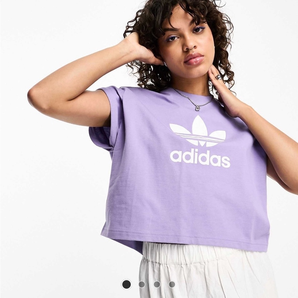adidas originals Adicolor Classics Short Trefoil Tee 'Magic Lilac'
